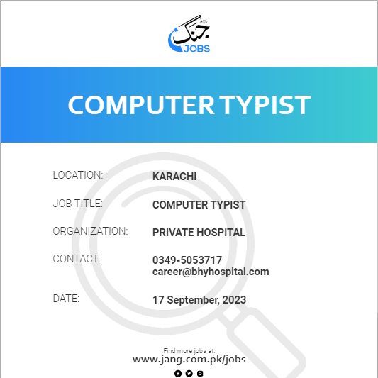 Computer Typist