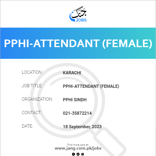 PPHI-Attendant (Female)
