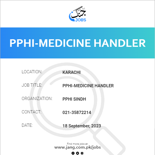 PPHI-Medicine Handler