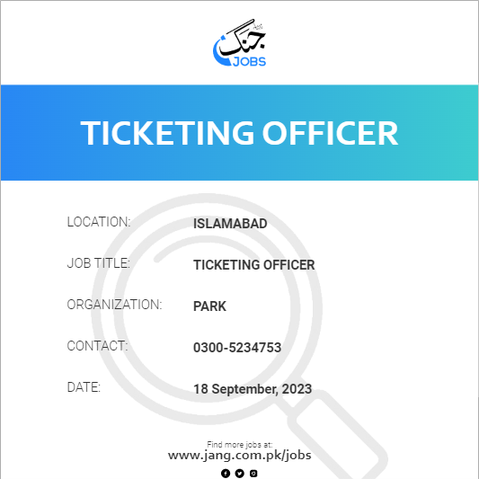 Ticketing Officer