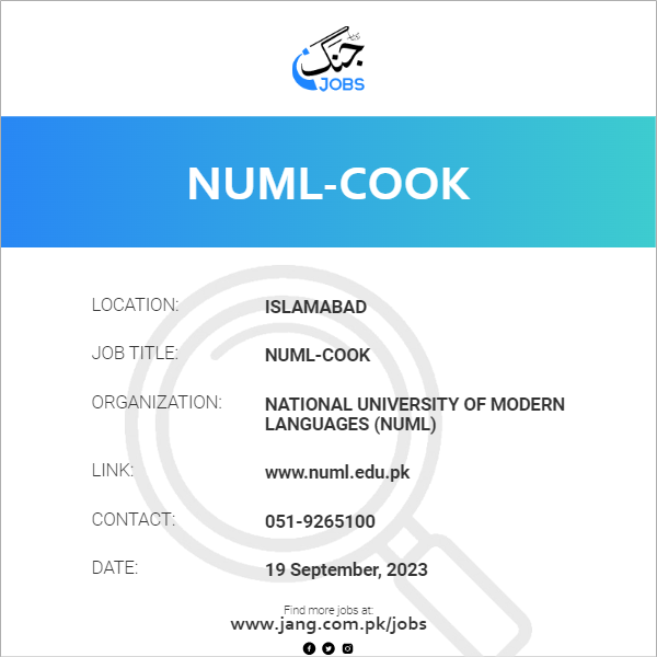 NUML-Cook