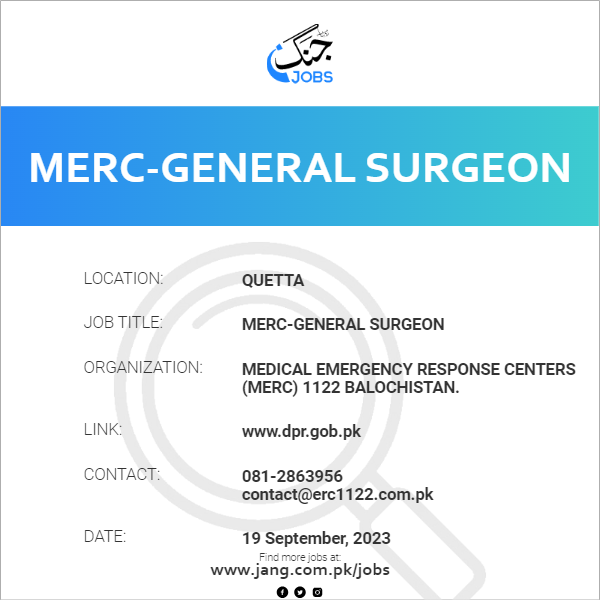 MERC-General Surgeon