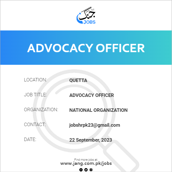 Advocacy Officer