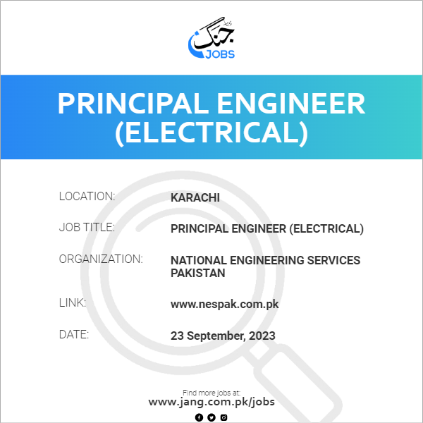 Principal Engineer (Electrical)