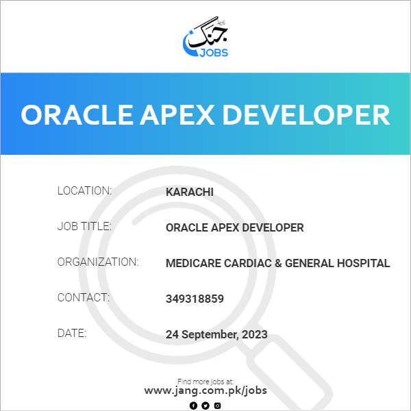 Oracle Apex Developer