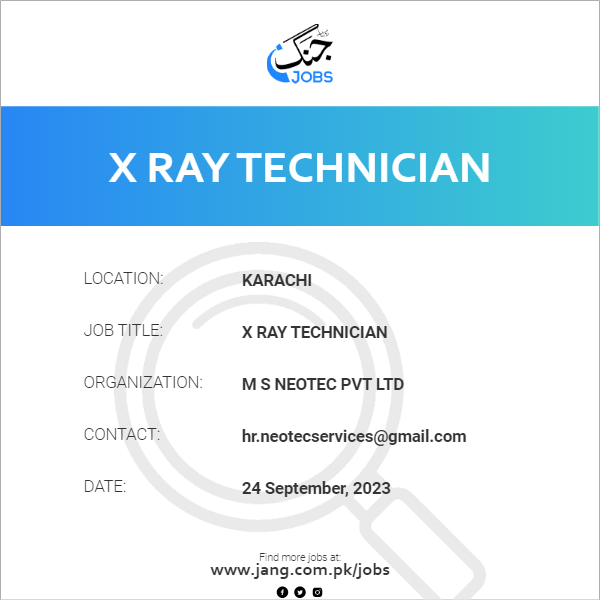 X Ray Technician