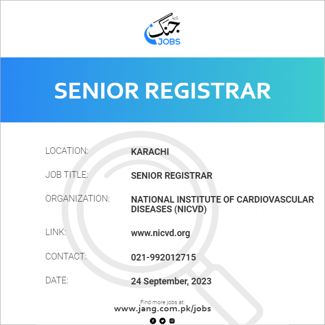 Senior Registrar