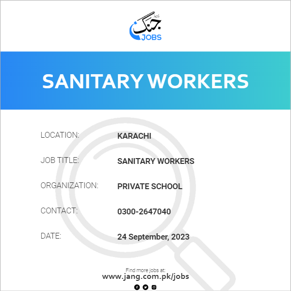 Sanitary Workers