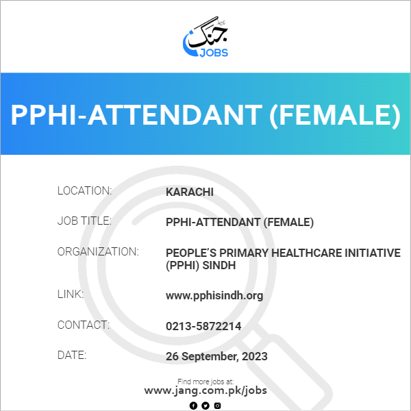 PPHI-Attendant (Female)