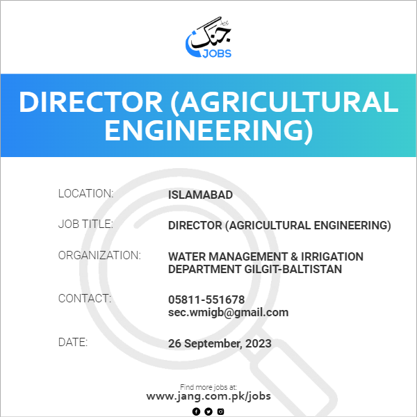Director (Agricultural Engineering)