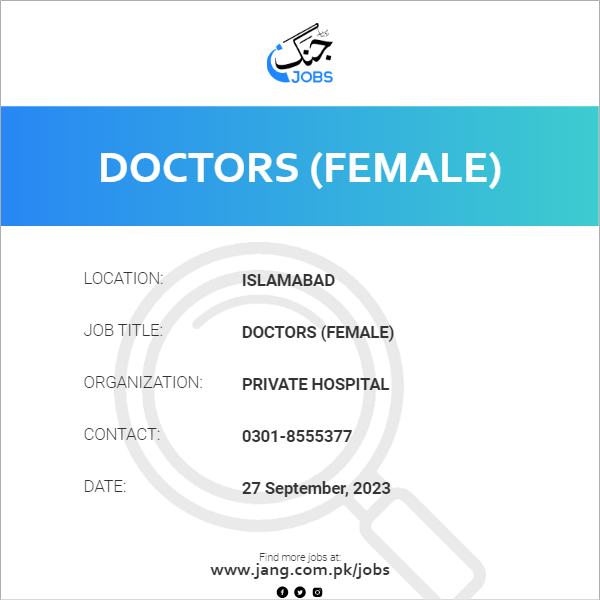 Doctors (Female)