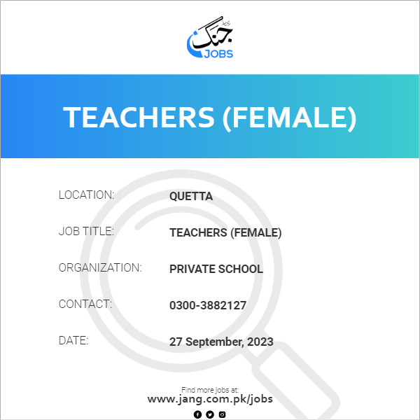Teachers (Female)