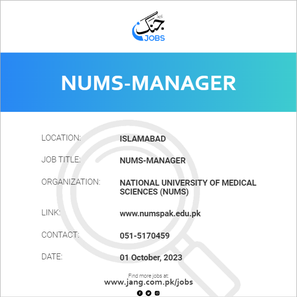 NUMS-Manager