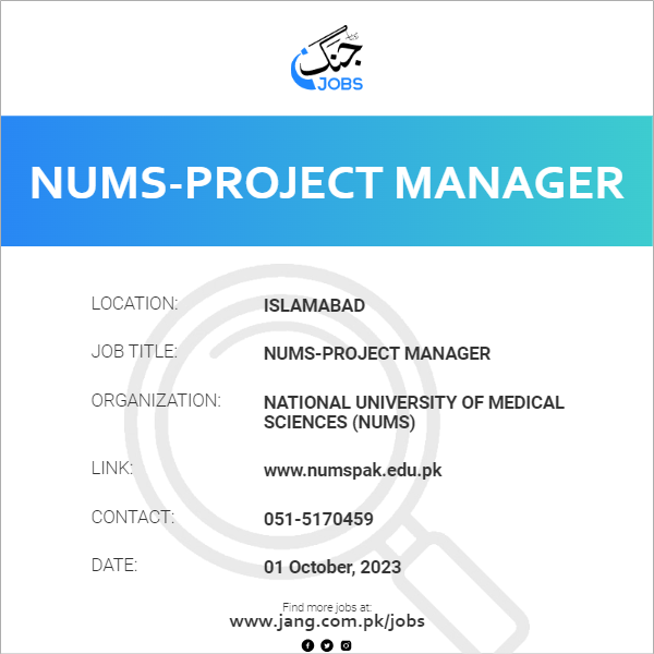 NUMS-Project Manager 