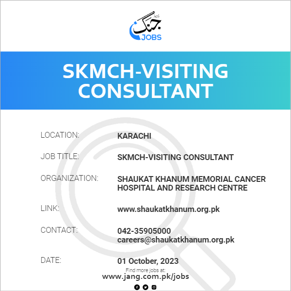 SKMCH-Visiting Consultant