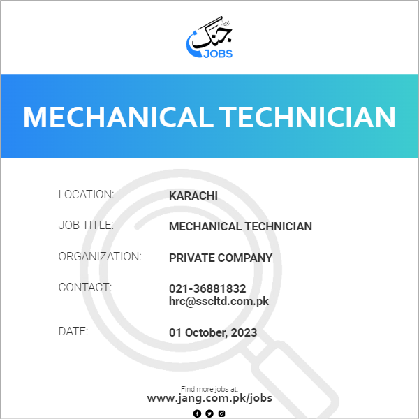 Mechanical Technician