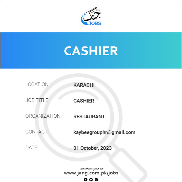 Cashier