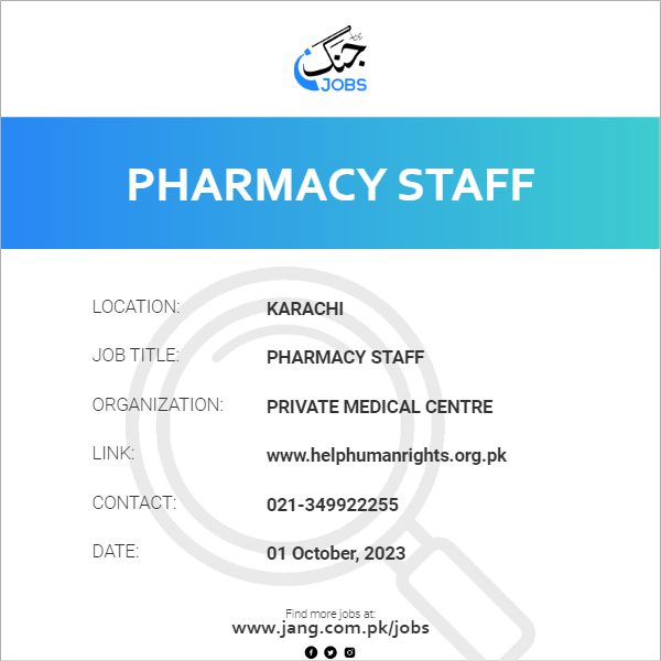 Pharmacy Staff