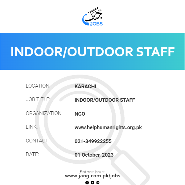 Indoor/Outdoor Staff