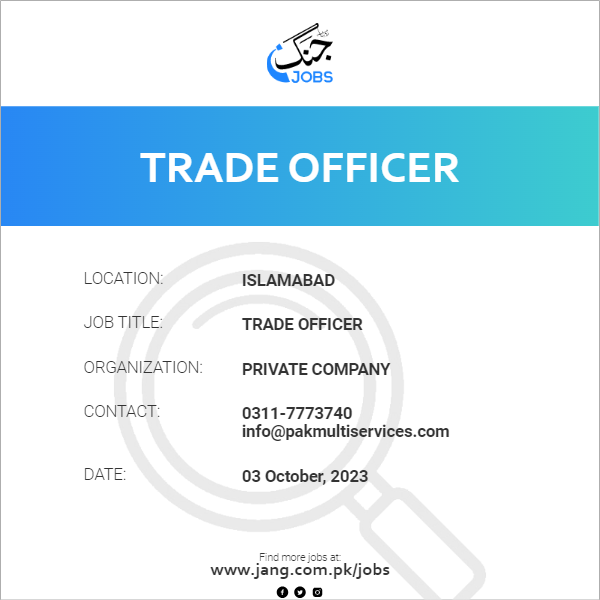 Trade Officer