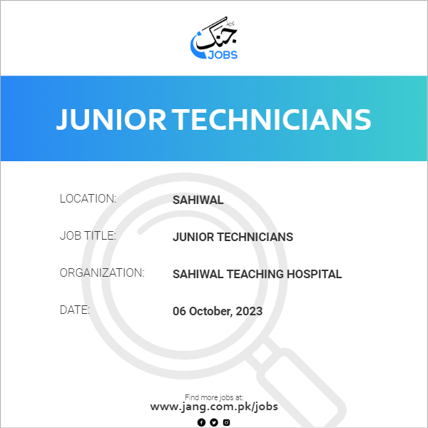Junior Technicians
