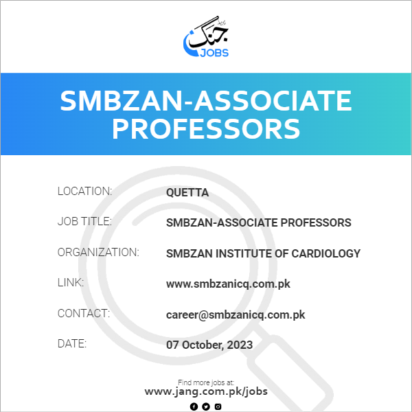 SMBZAN-Associate Professors