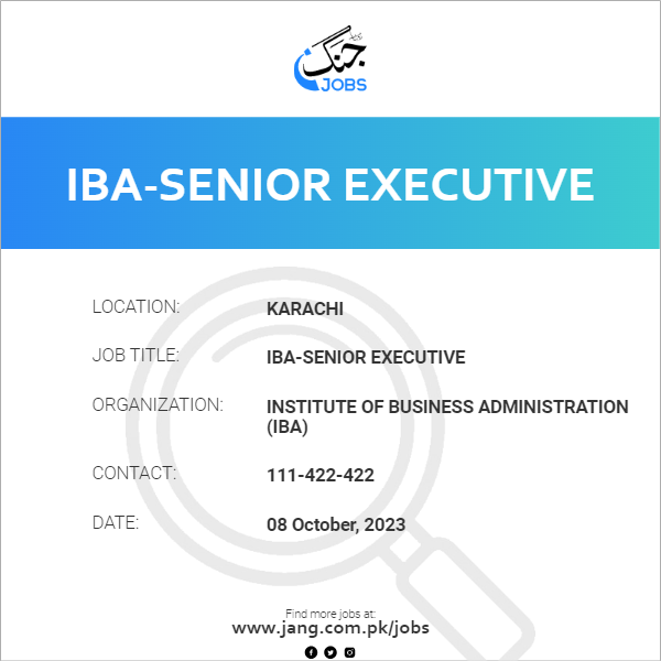 IBA-Senior Executive