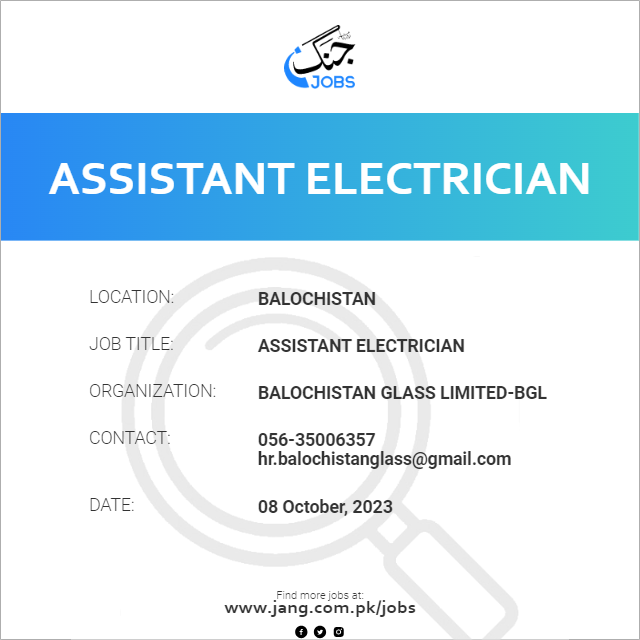 Assistant Electrician