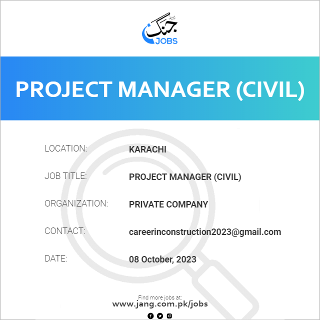 Project Manager (Civil)