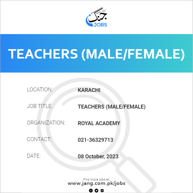Teachers  (Male/Female)