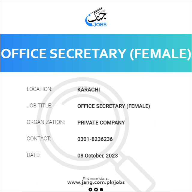 Office Secretary (Female)