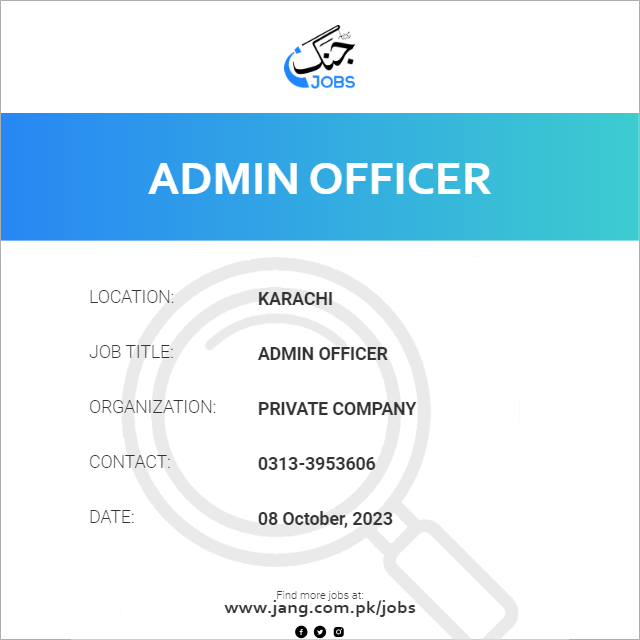 Admin Officer