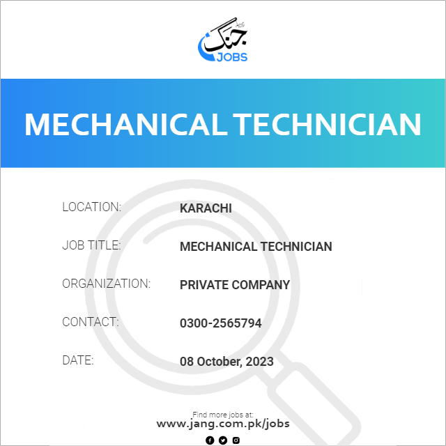 Mechanical Technician