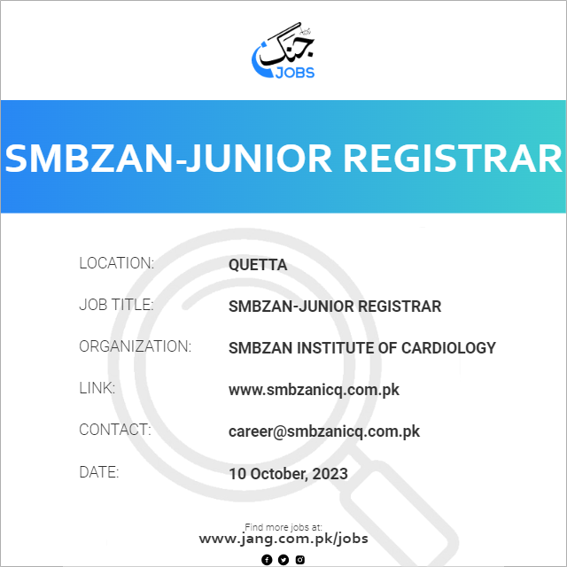 SMBZAN-Junior Registrar