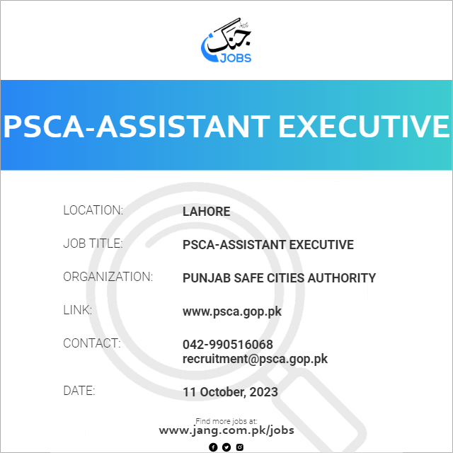 PSCA-Assistant Executive