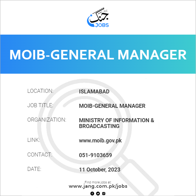 MOIB-General Manager