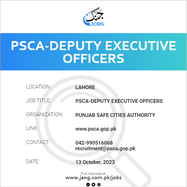 PSCA-Deputy Executive Officers