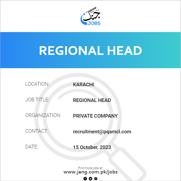 Regional Head