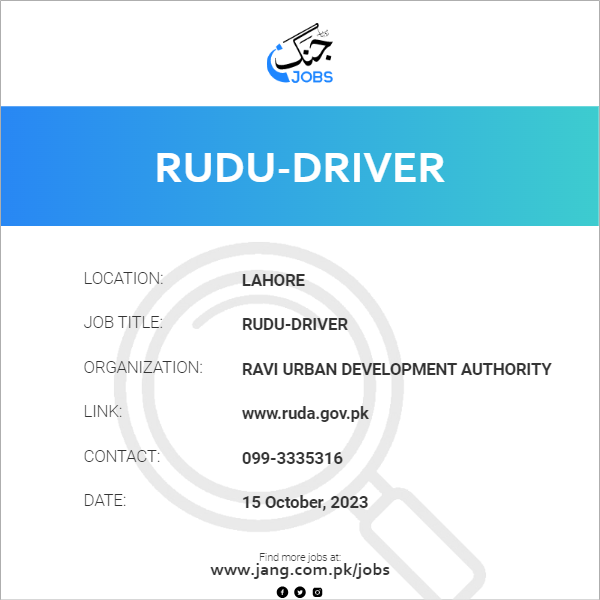 RUDU-Driver