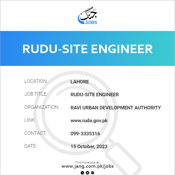 RUDU-Site Engineer