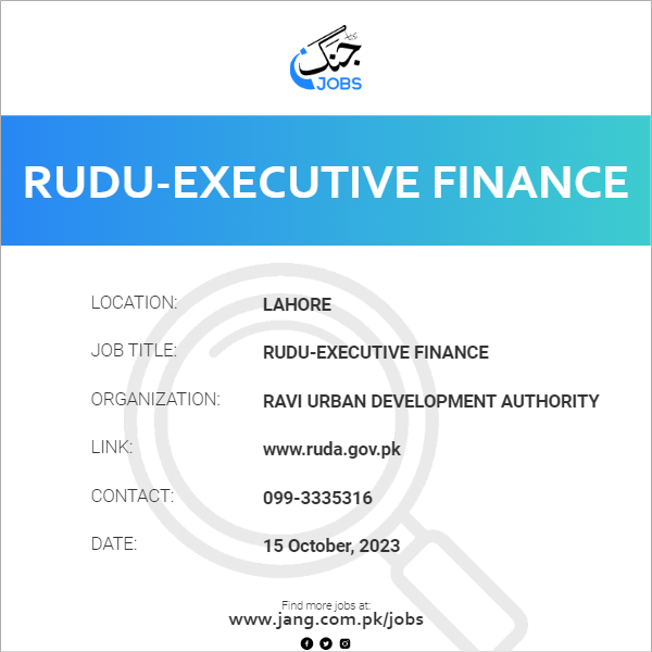 RUDU-Executive Finance