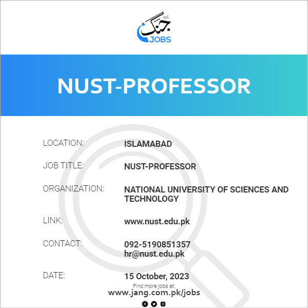 NUST-Professor