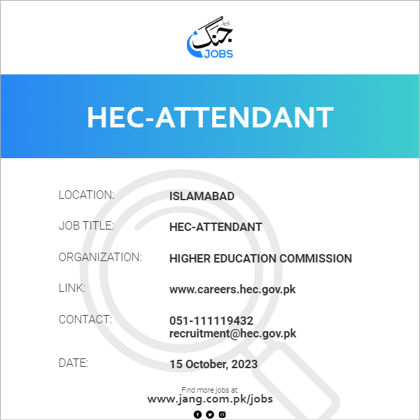 HEC-Attendant
