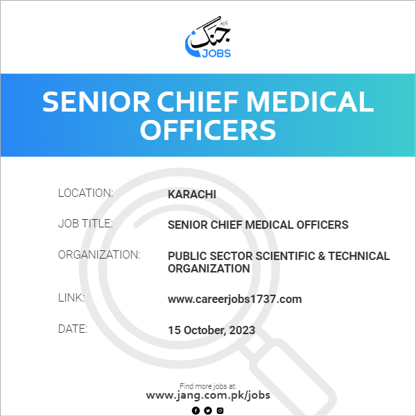 Senior Chief Medical Officers