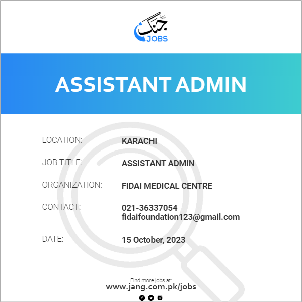 Assistant Admin