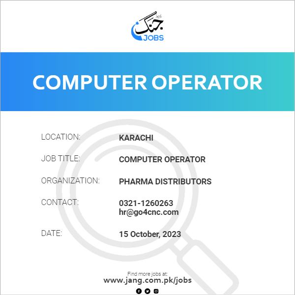 Computer Operator