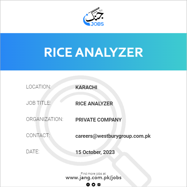 Rice Analyzer