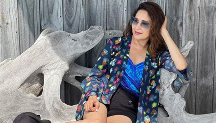 Madhuri blows off some steam in throwback picture from ...