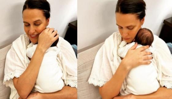 Neha Dhupia’s ‘loving note’ for her baby boy sends Internet into meltdown