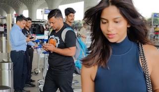Suhana Khan flaunts her new hairstyle at airport, looks uber-cool 